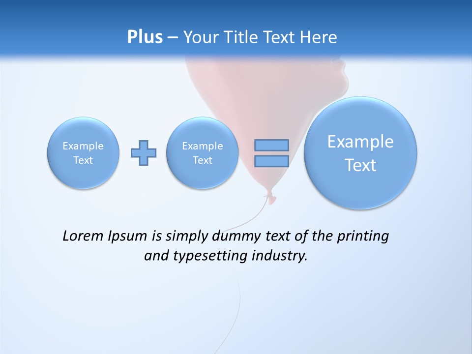 Idea Job Balloon PowerPoint Template