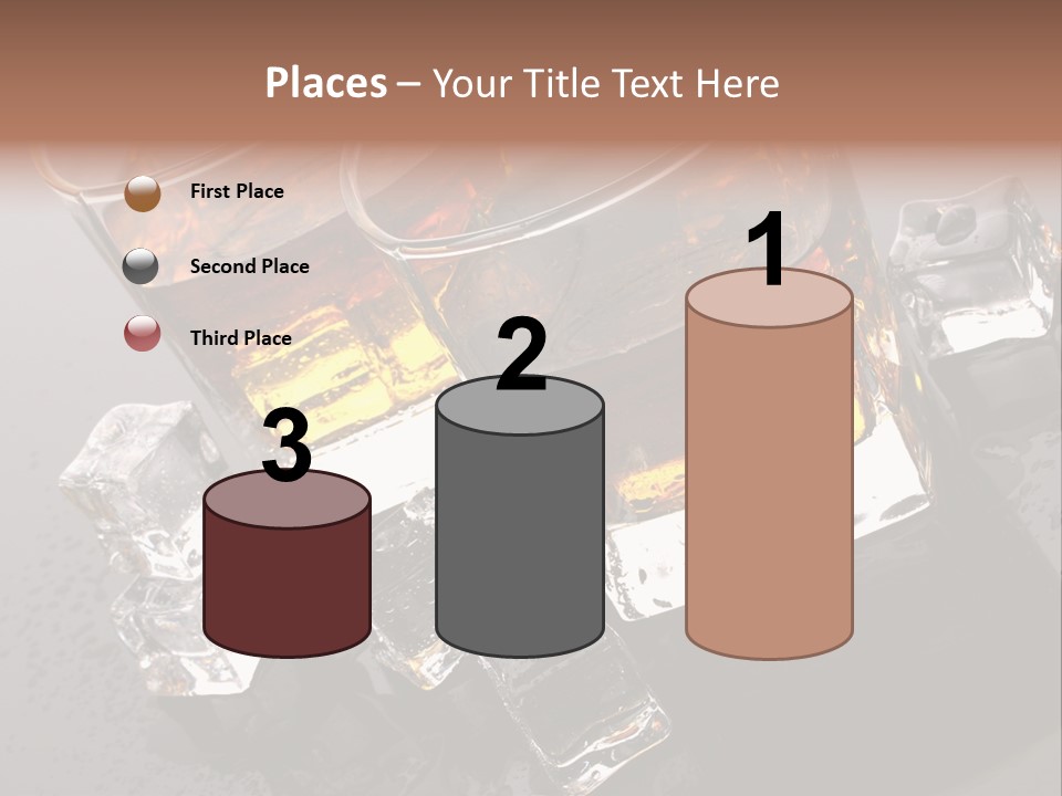 Rum Ice Whiskey PowerPoint Template