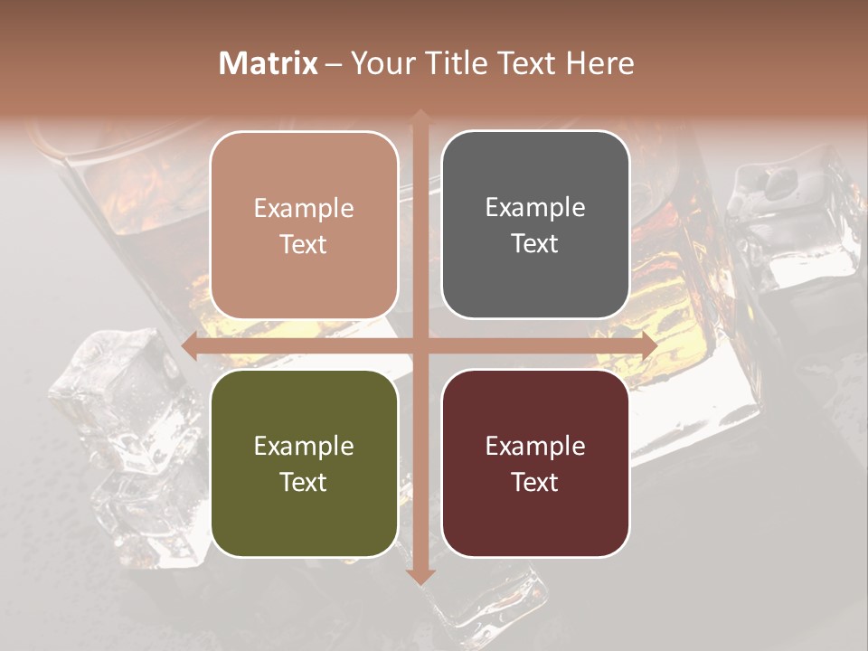 Rum Ice Whiskey PowerPoint Template