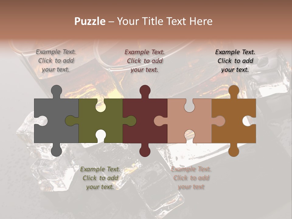 Rum Ice Whiskey PowerPoint Template