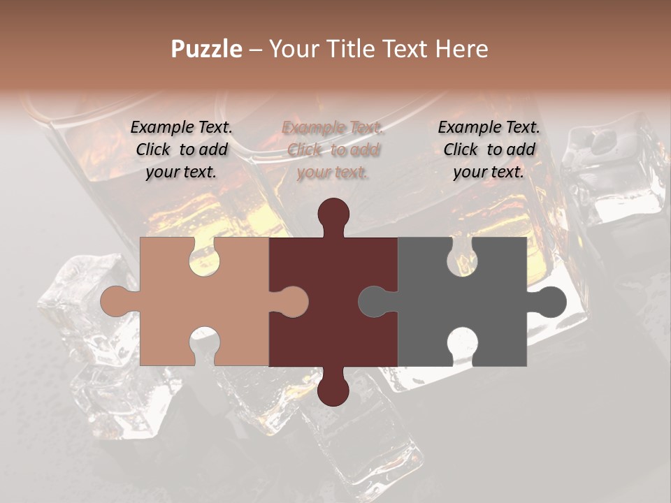 Rum Ice Whiskey PowerPoint Template