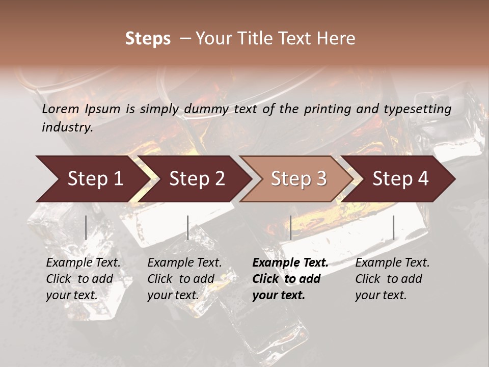 Rum Ice Whiskey PowerPoint Template