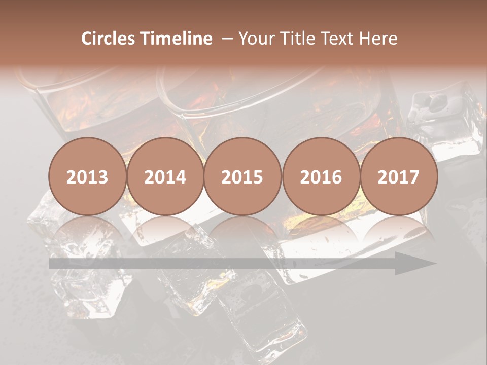 Rum Ice Whiskey PowerPoint Template