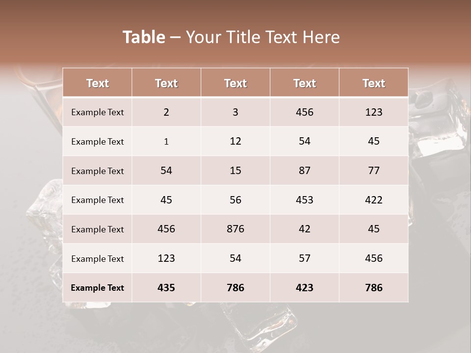 Rum Ice Whiskey PowerPoint Template