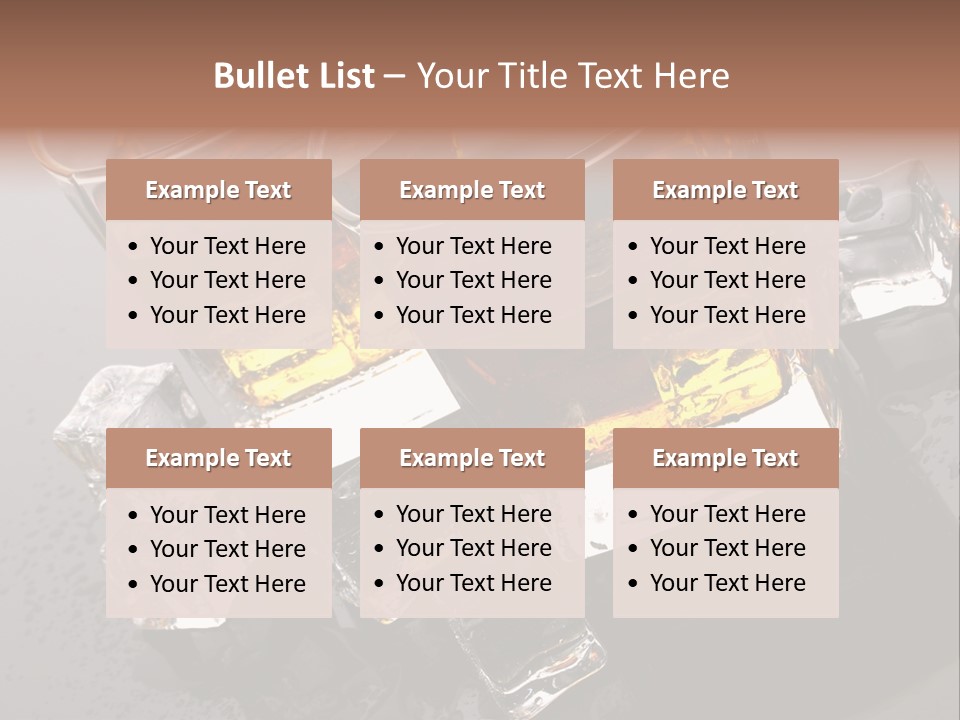 Rum Ice Whiskey PowerPoint Template