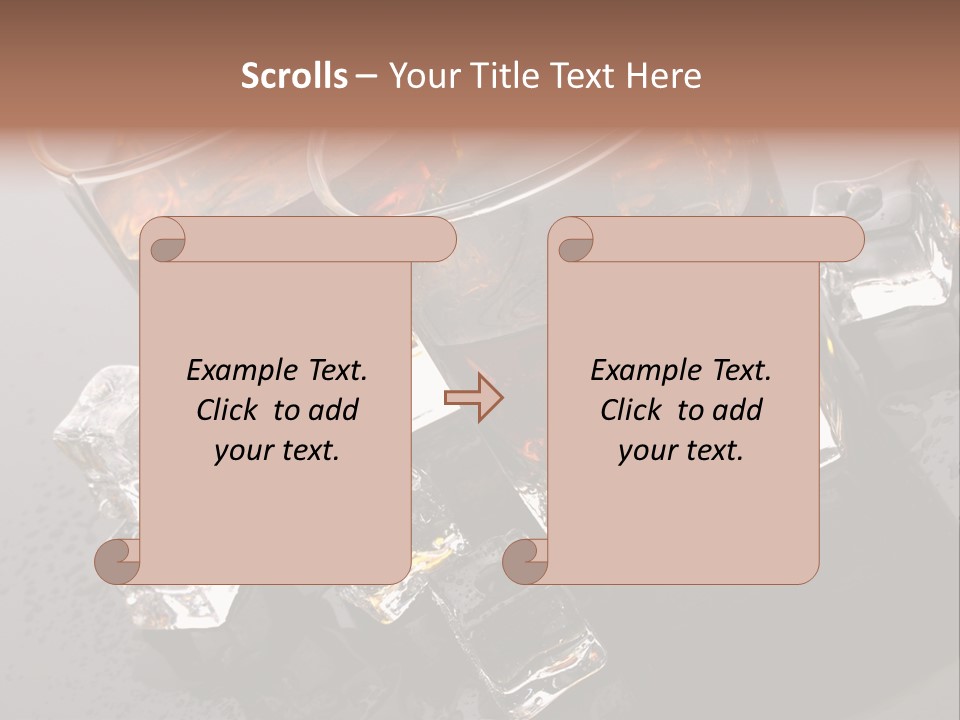 Rum Ice Whiskey PowerPoint Template