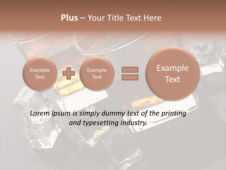 Rum Ice Whiskey PowerPoint Template