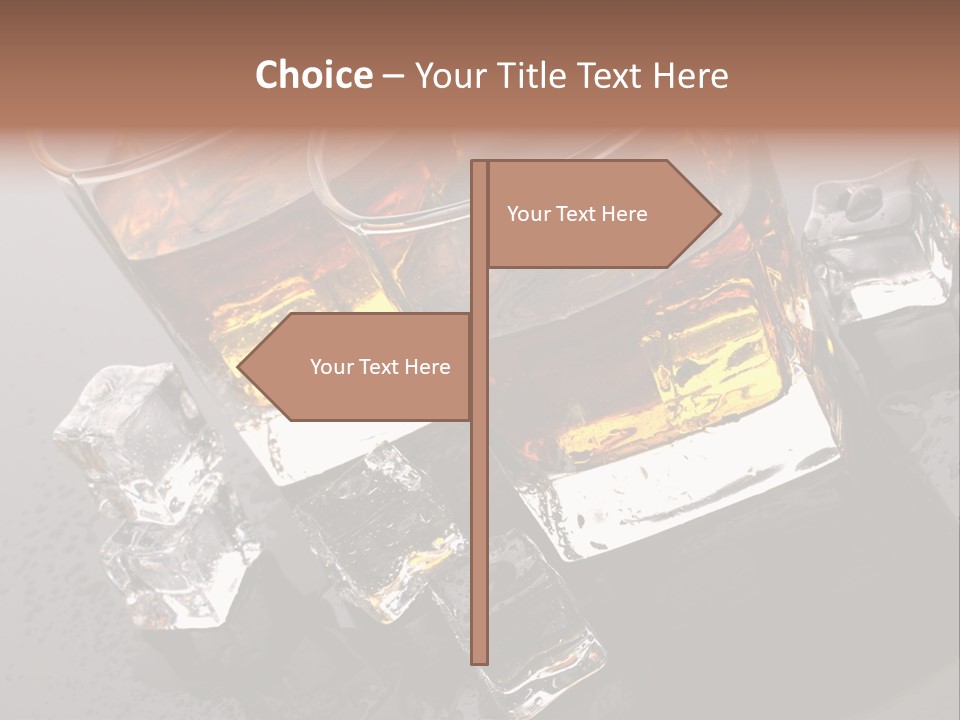 Rum Ice Whiskey PowerPoint Template