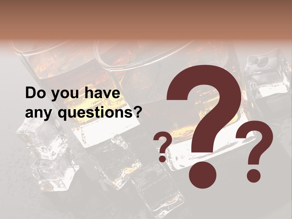 Rum Ice Whiskey PowerPoint Template