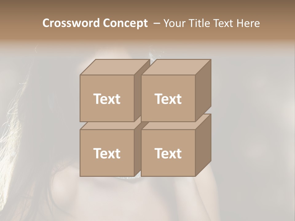 Black Care Eye PowerPoint Template