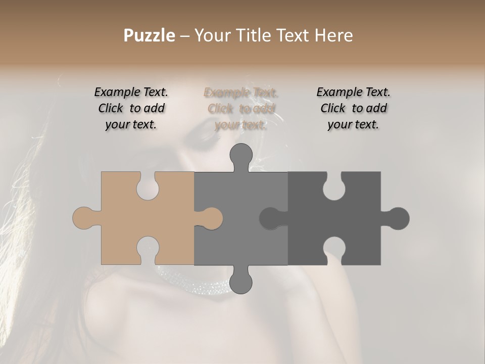 Black Care Eye PowerPoint Template