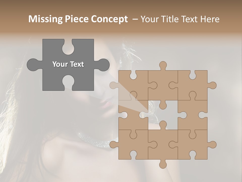 Black Care Eye PowerPoint Template