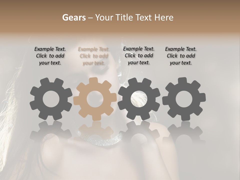 Black Care Eye PowerPoint Template