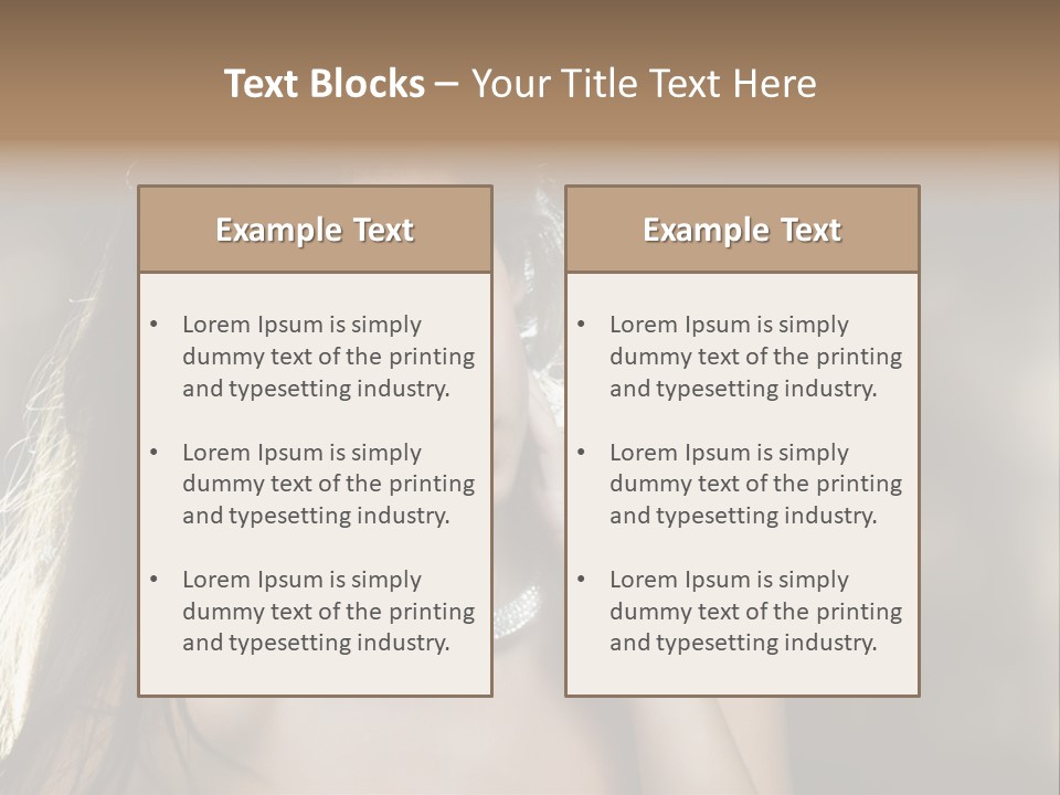 Black Care Eye PowerPoint Template