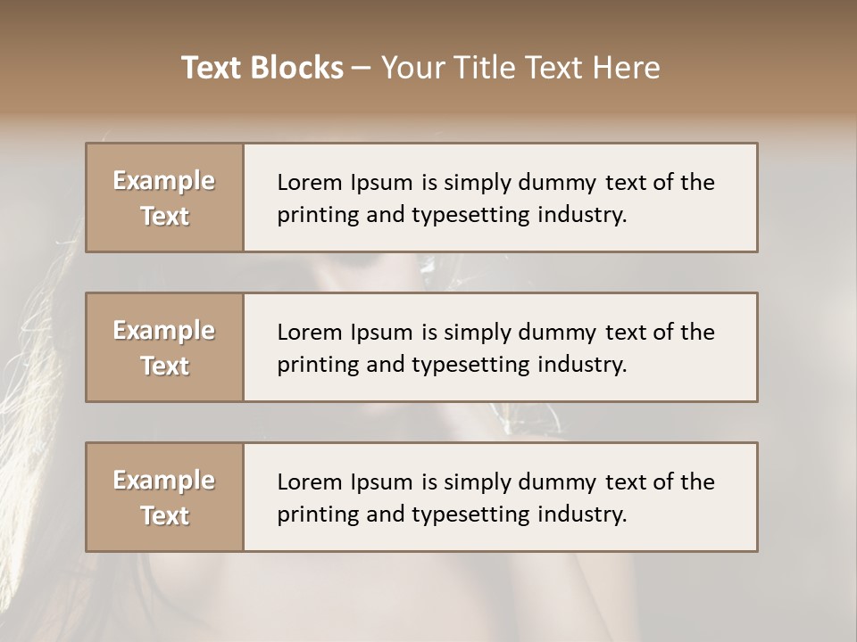 Black Care Eye PowerPoint Template