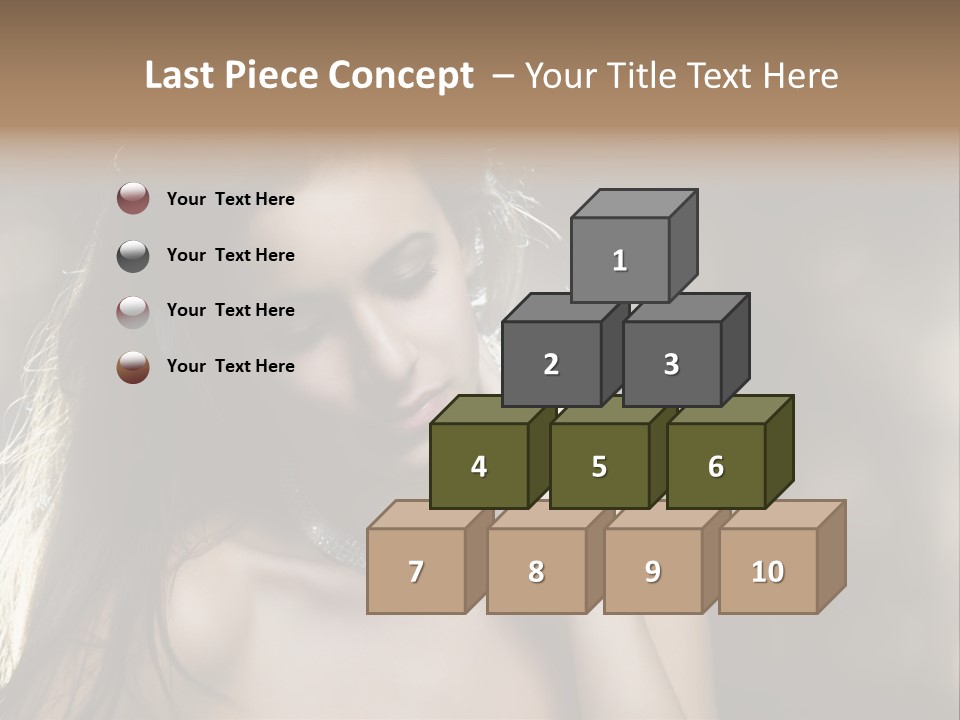 Black Care Eye PowerPoint Template