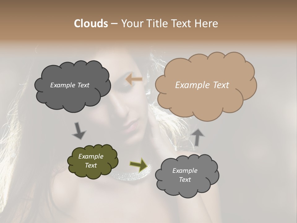 Black Care Eye PowerPoint Template