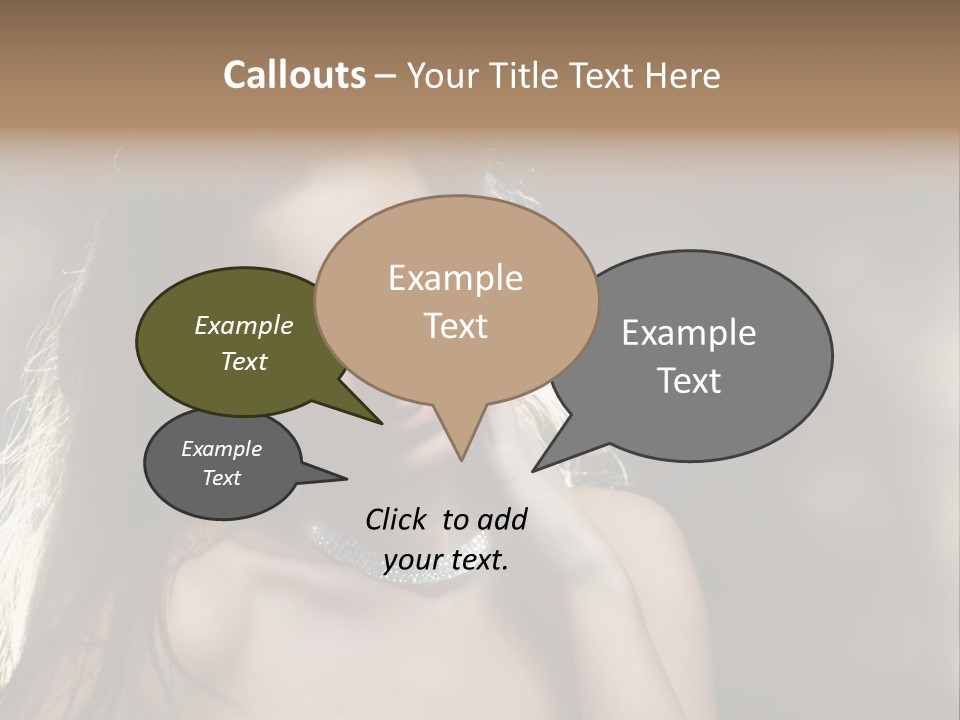 Black Care Eye PowerPoint Template