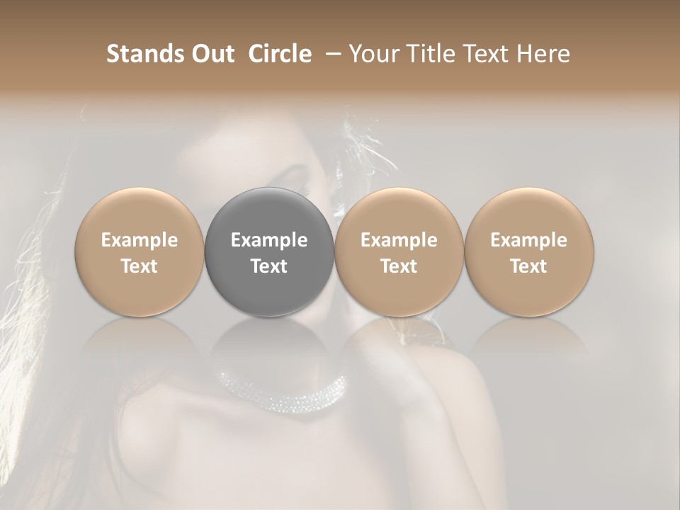 Black Care Eye PowerPoint Template