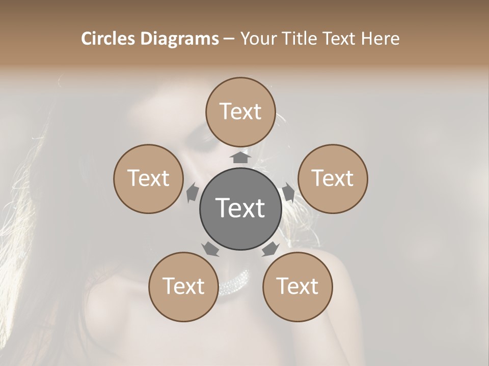 Black Care Eye PowerPoint Template