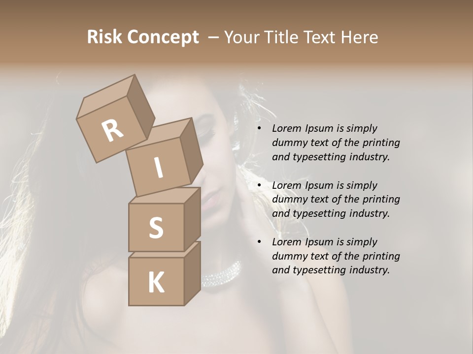 Black Care Eye PowerPoint Template