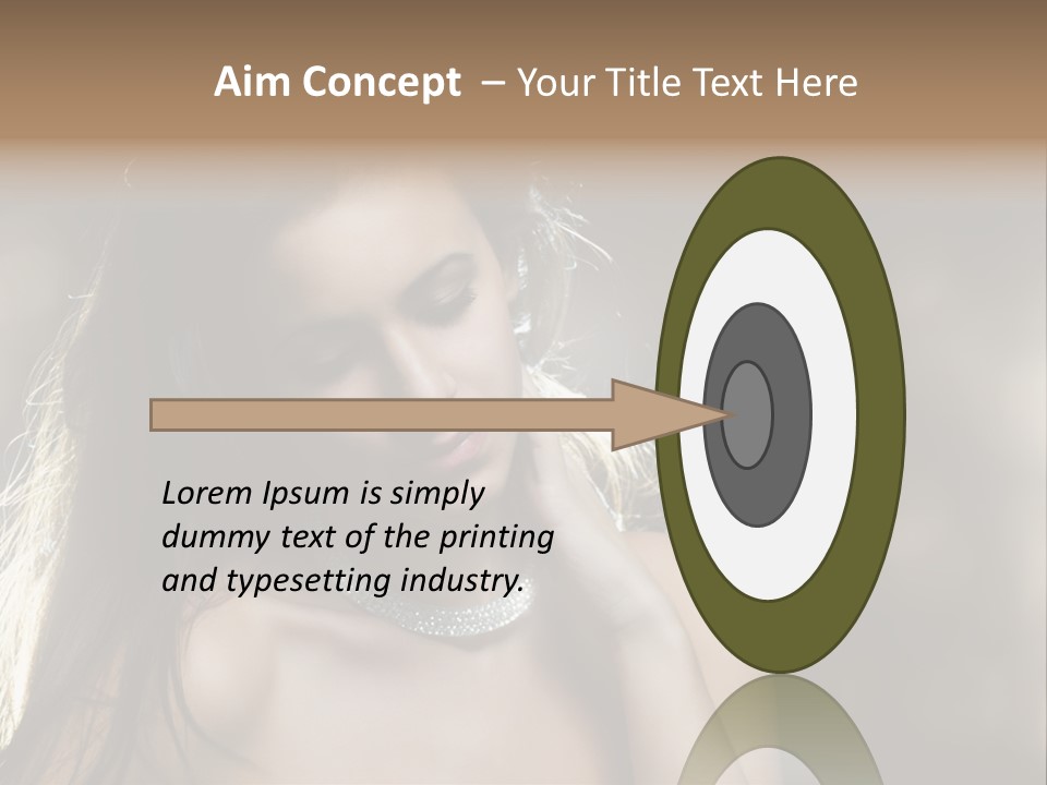 Black Care Eye PowerPoint Template