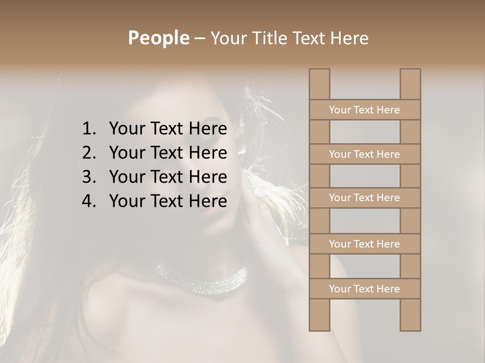 Black Care Eye PowerPoint Template