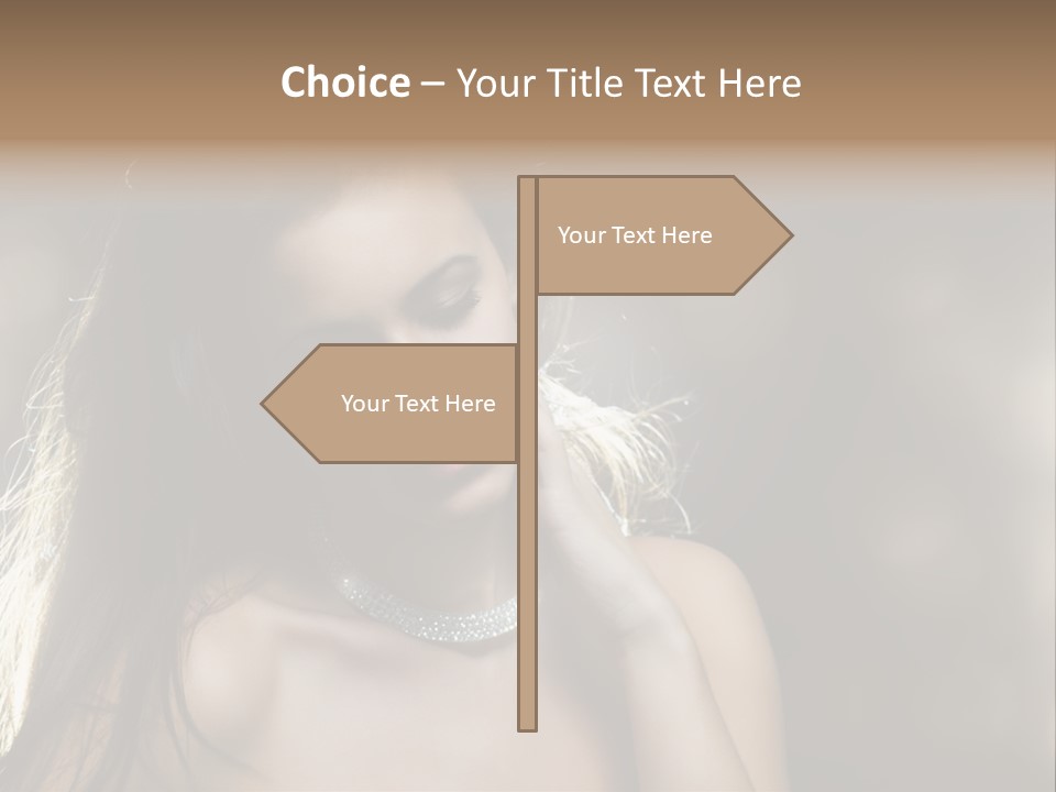 Black Care Eye PowerPoint Template