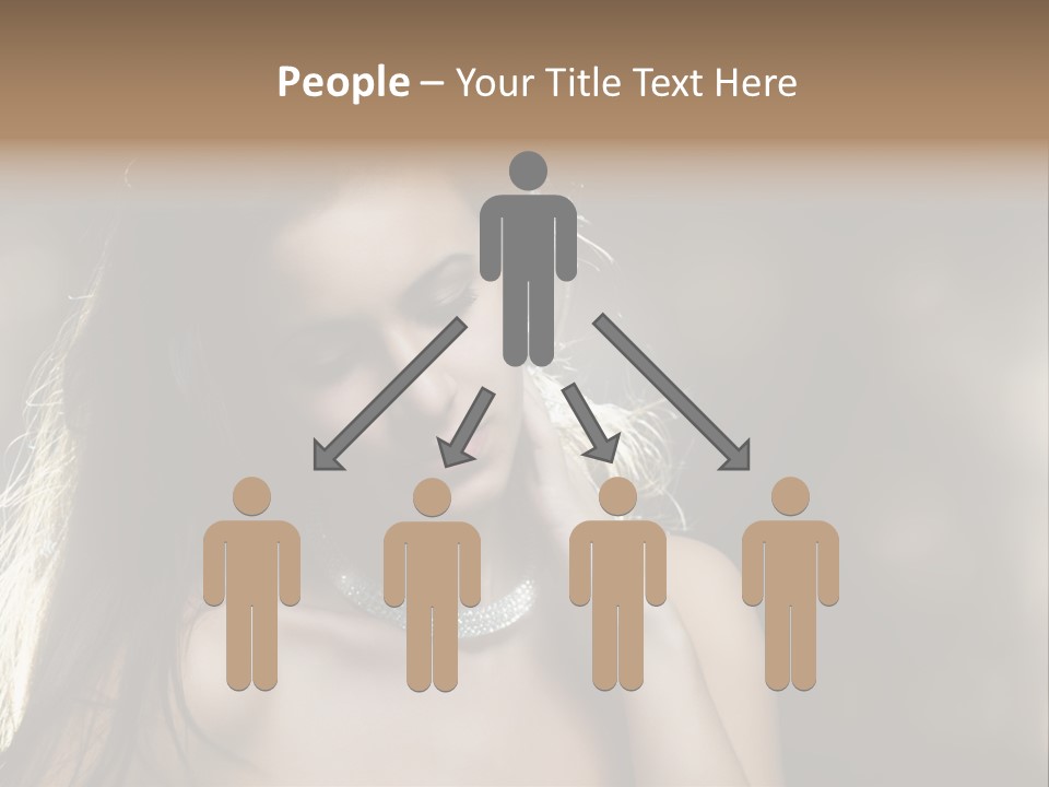 Black Care Eye PowerPoint Template