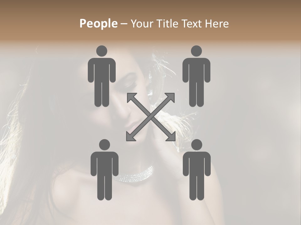 Black Care Eye PowerPoint Template