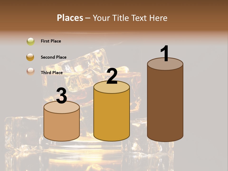 Color Background Golden PowerPoint Template