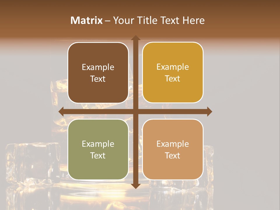 Color Background Golden PowerPoint Template