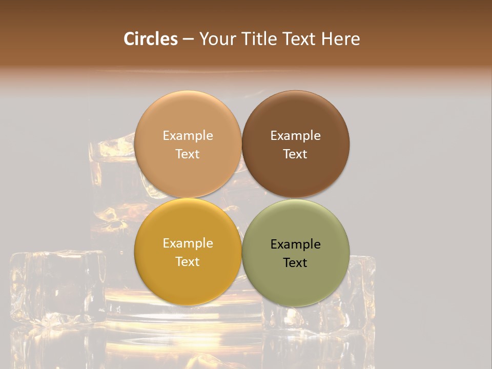 Color Background Golden PowerPoint Template