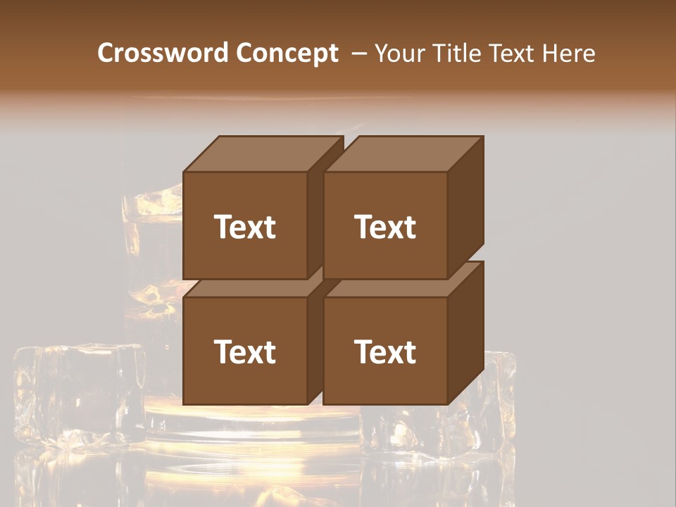 Color Background Golden PowerPoint Template