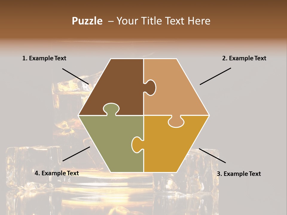 Color Background Golden PowerPoint Template