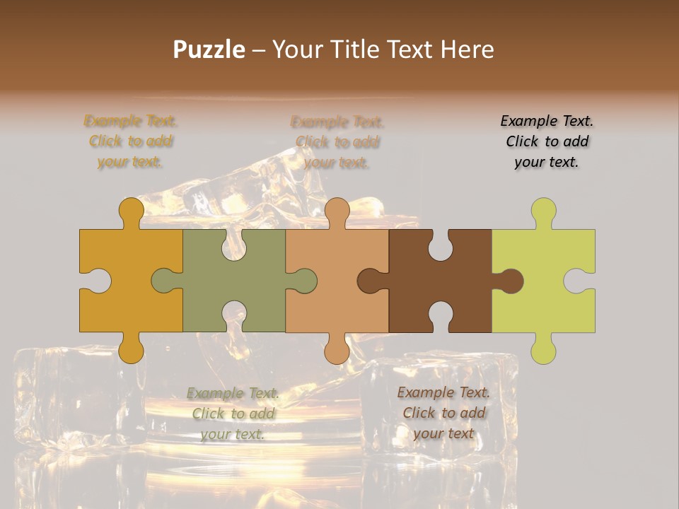 Color Background Golden PowerPoint Template