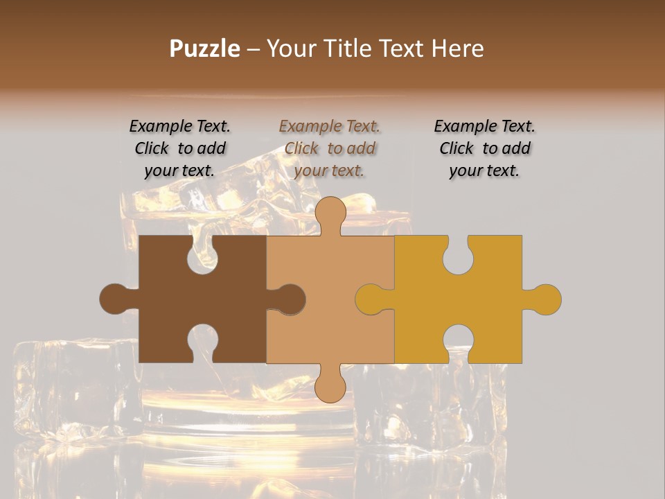 Color Background Golden PowerPoint Template