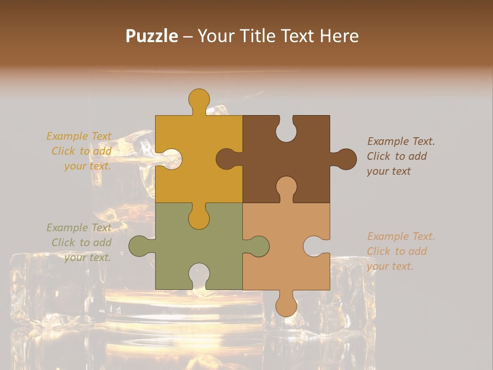 Color Background Golden PowerPoint Template