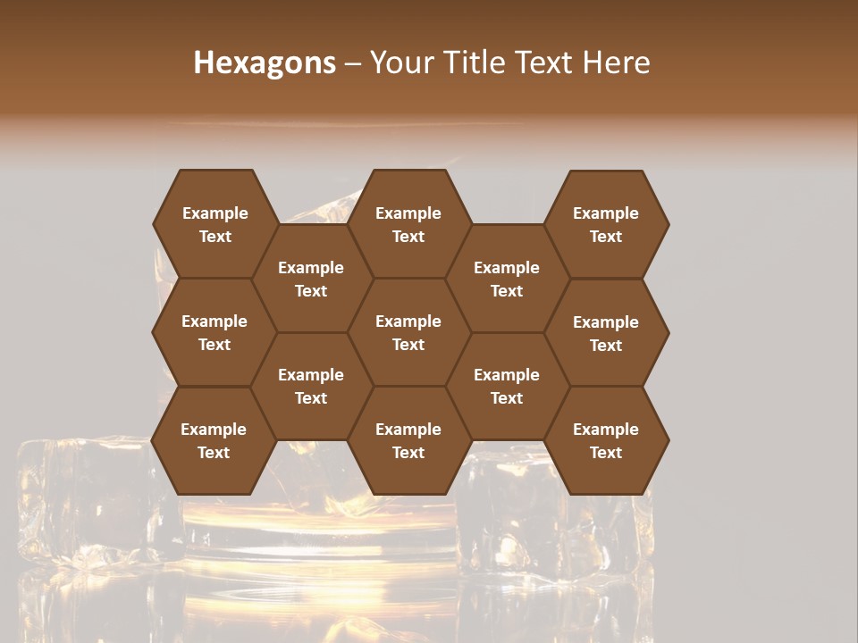 Color Background Golden PowerPoint Template