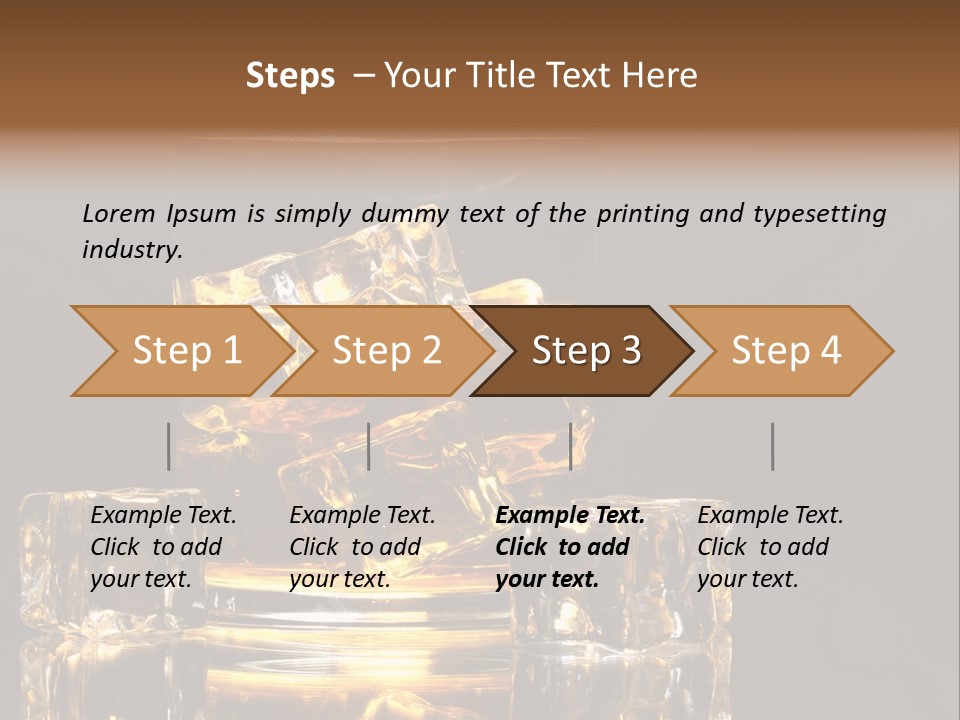 Color Background Golden PowerPoint Template