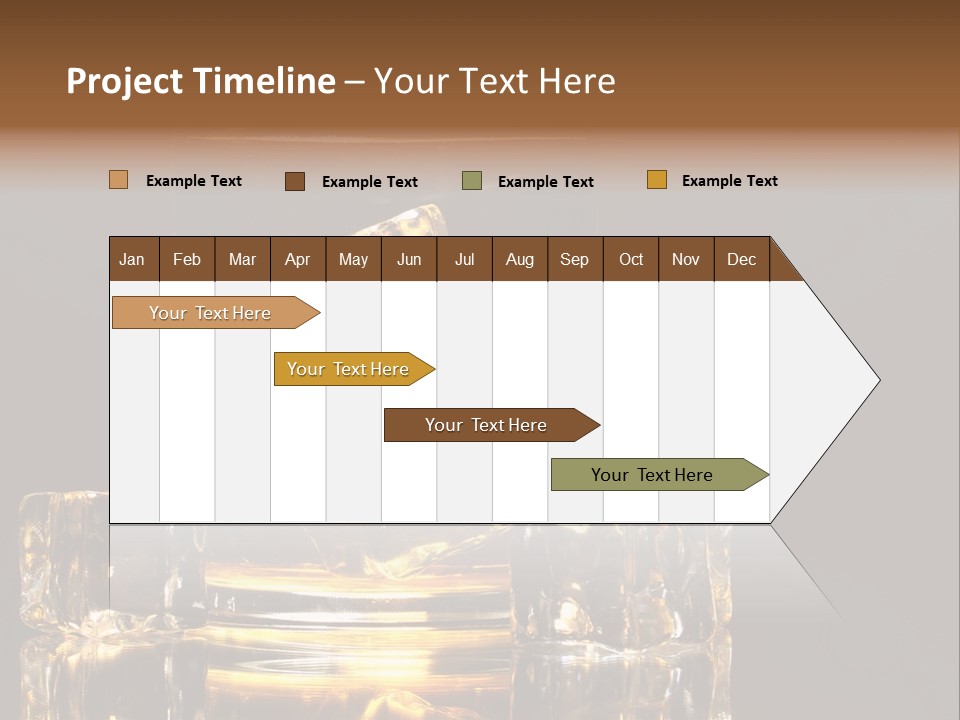 Color Background Golden PowerPoint Template