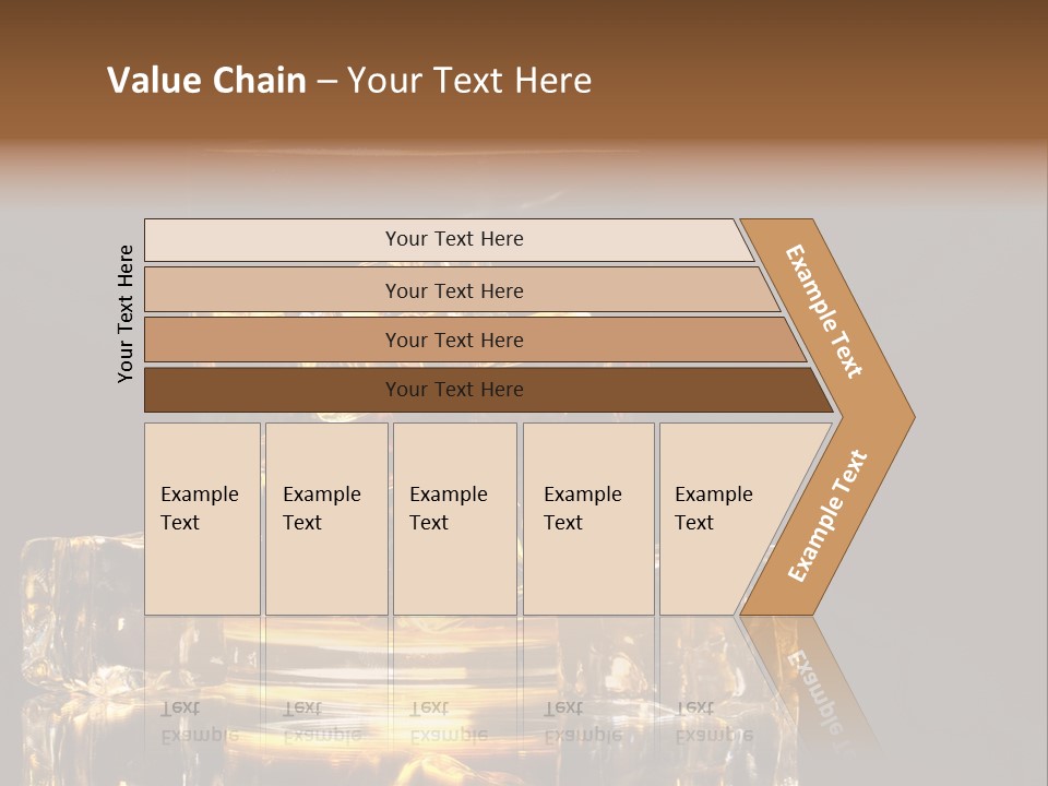 Color Background Golden PowerPoint Template