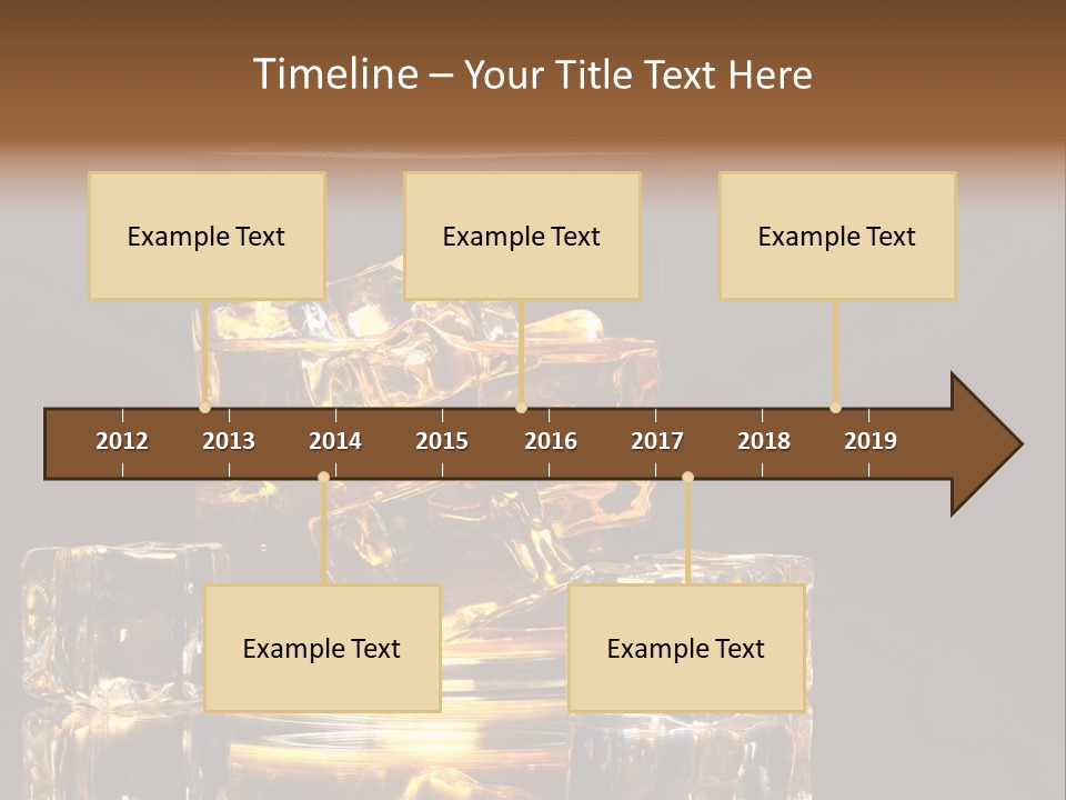 Color Background Golden PowerPoint Template
