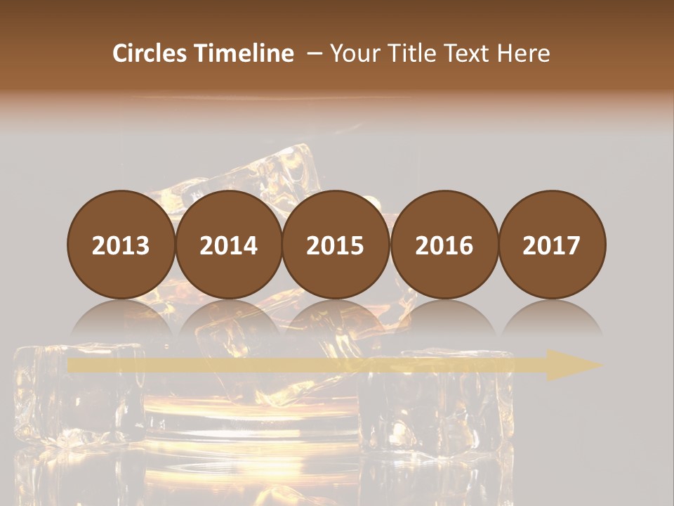 Color Background Golden PowerPoint Template