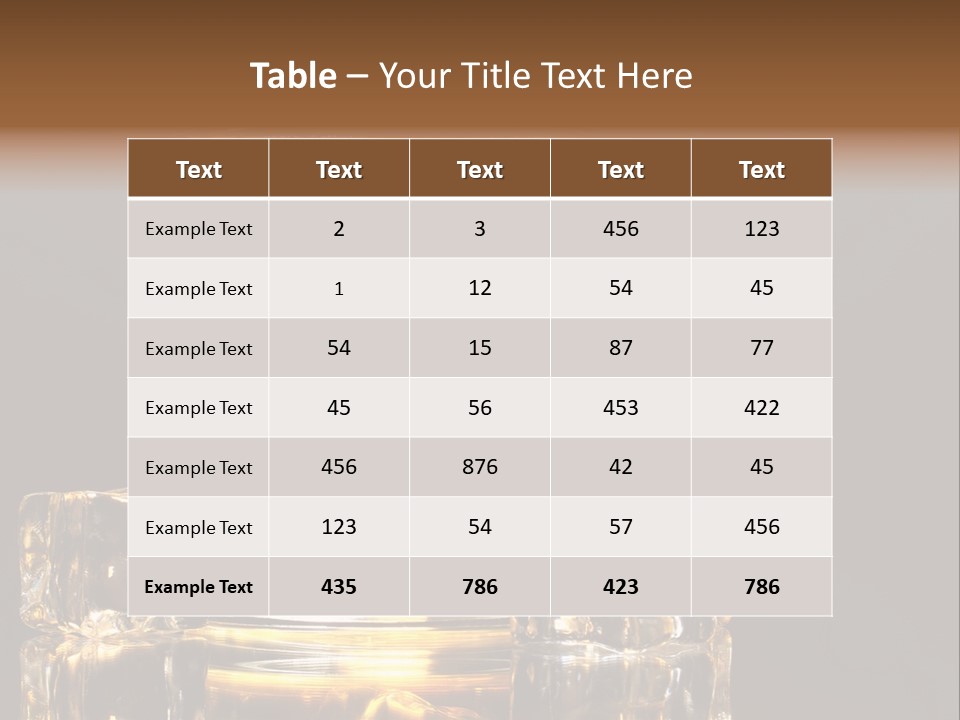 Color Background Golden PowerPoint Template