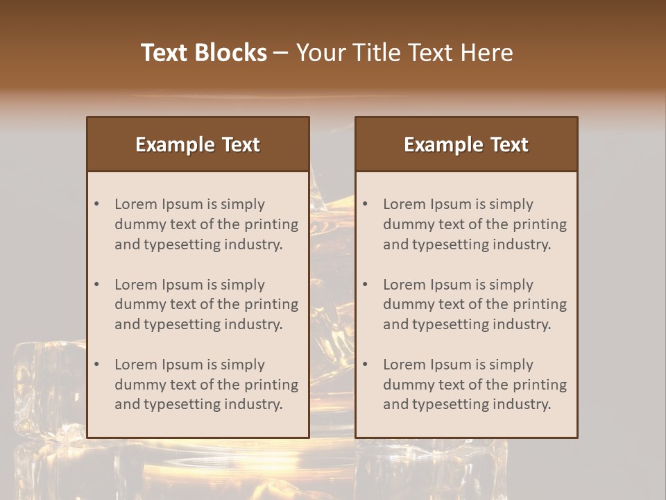 Color Background Golden PowerPoint Template