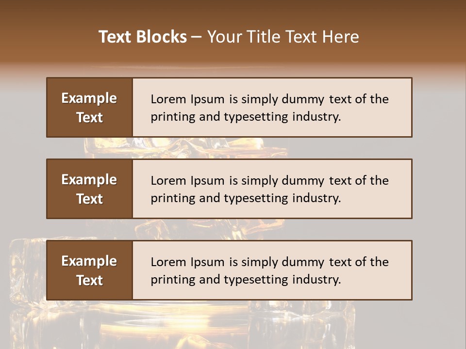 Color Background Golden PowerPoint Template