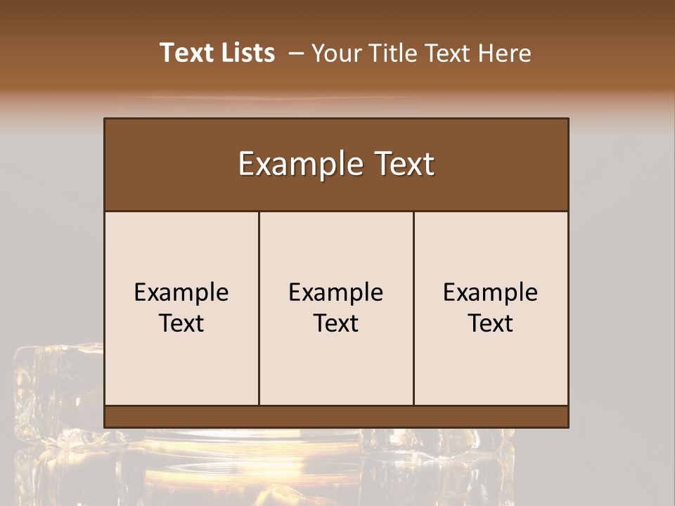 Color Background Golden PowerPoint Template