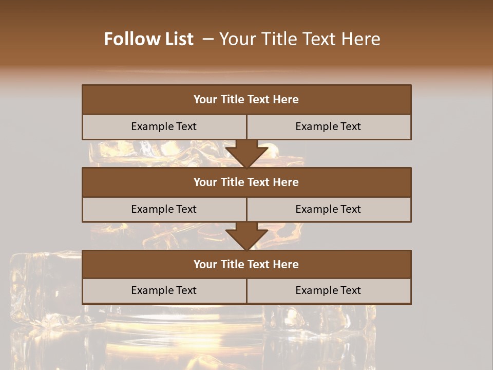 Color Background Golden PowerPoint Template