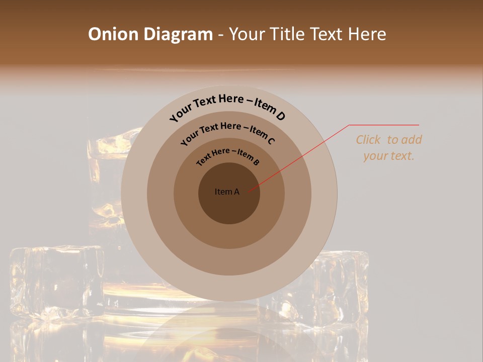 Color Background Golden PowerPoint Template